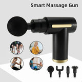 Smart Percussion Deep Tissue Massage Gun with 4 Heads